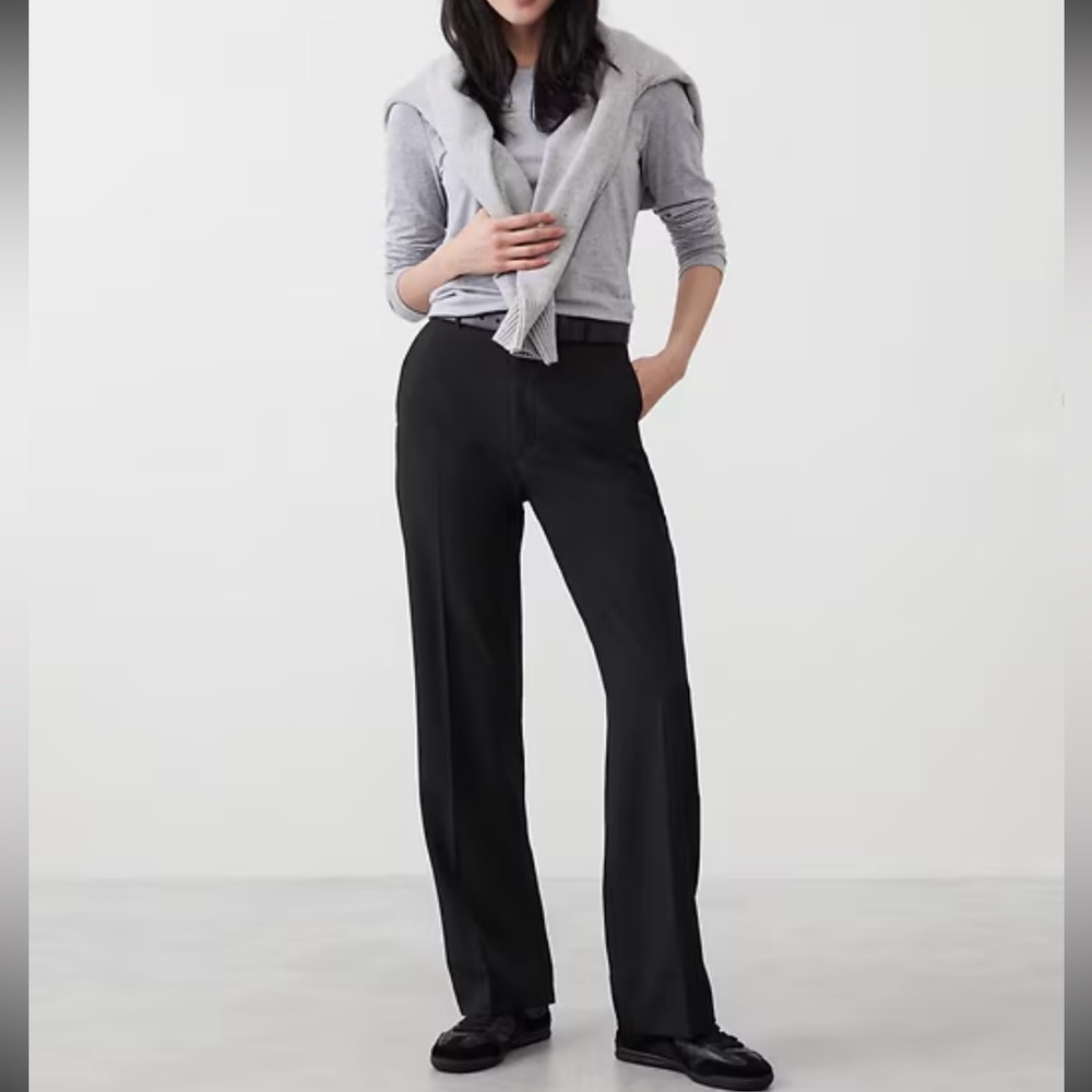 Banana Republic Sculpted Straight Black Pants
